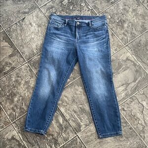 TOMMY HILFIGER Greenwich Midrise Crop Classic Blue Comfy Coastal Women's Jeans